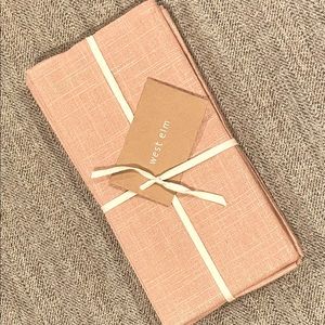 5 Different Sets of West Elm Linen Napkin Packs.